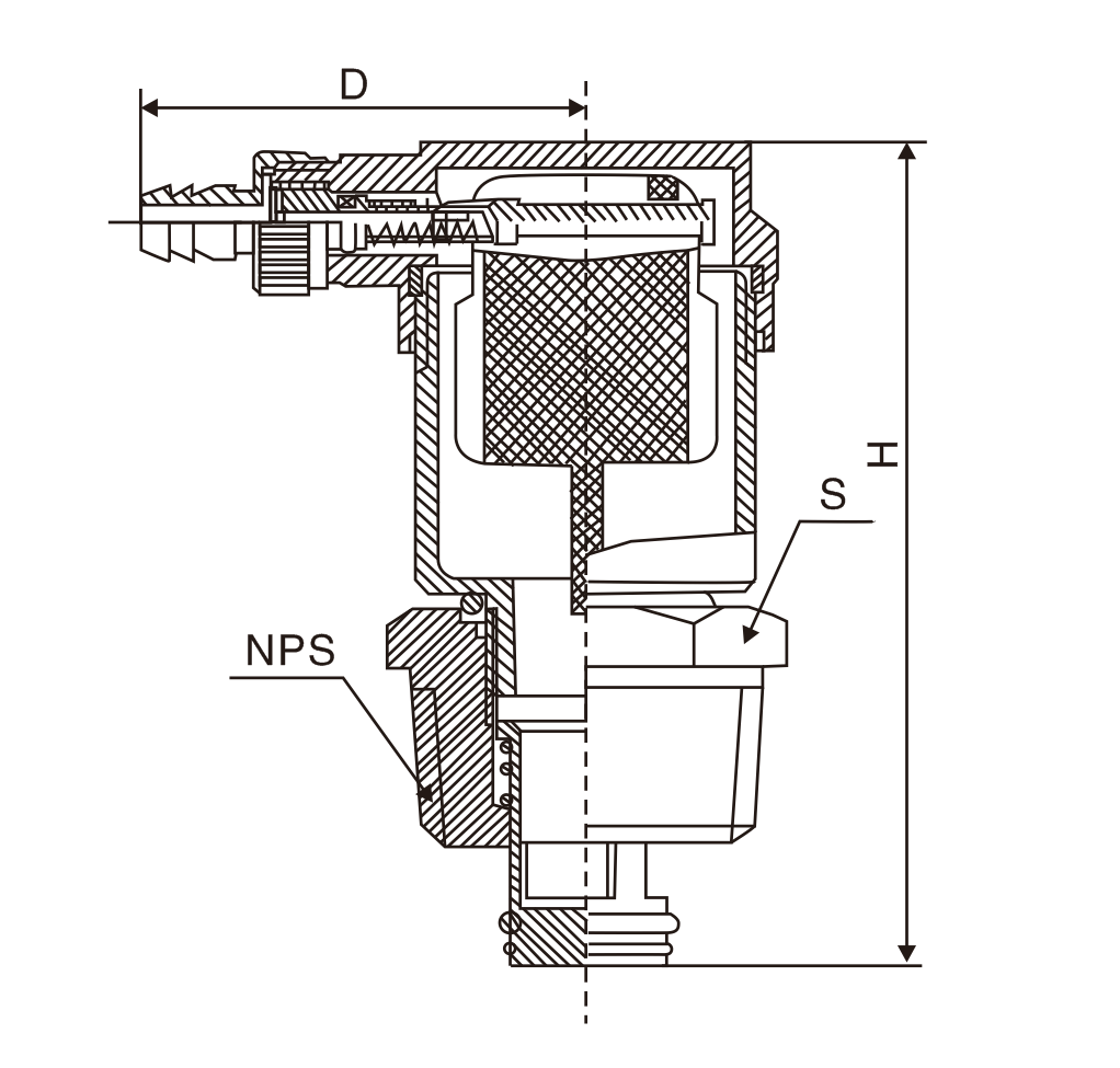 黃銅自(zì)動單向排氣閥(圖(tú)1)