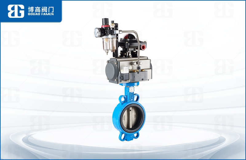 氣(qi)動對夾(jiá)中線蝶(die)閥