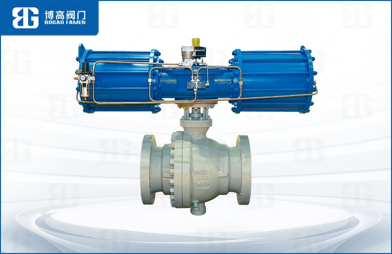 氣動鑄(zhu)鋼固定(ding)式球閥(fa)